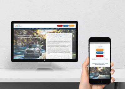 Franchisee Recruitment Website and Content Development First Vehicle Finance