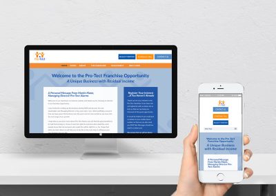 Franchisee Recruitment Website and Content Development Pro-Tect
